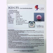 6.63 Ratti Natural New Burma Ruby with Govt Lab Certificate-(3441)